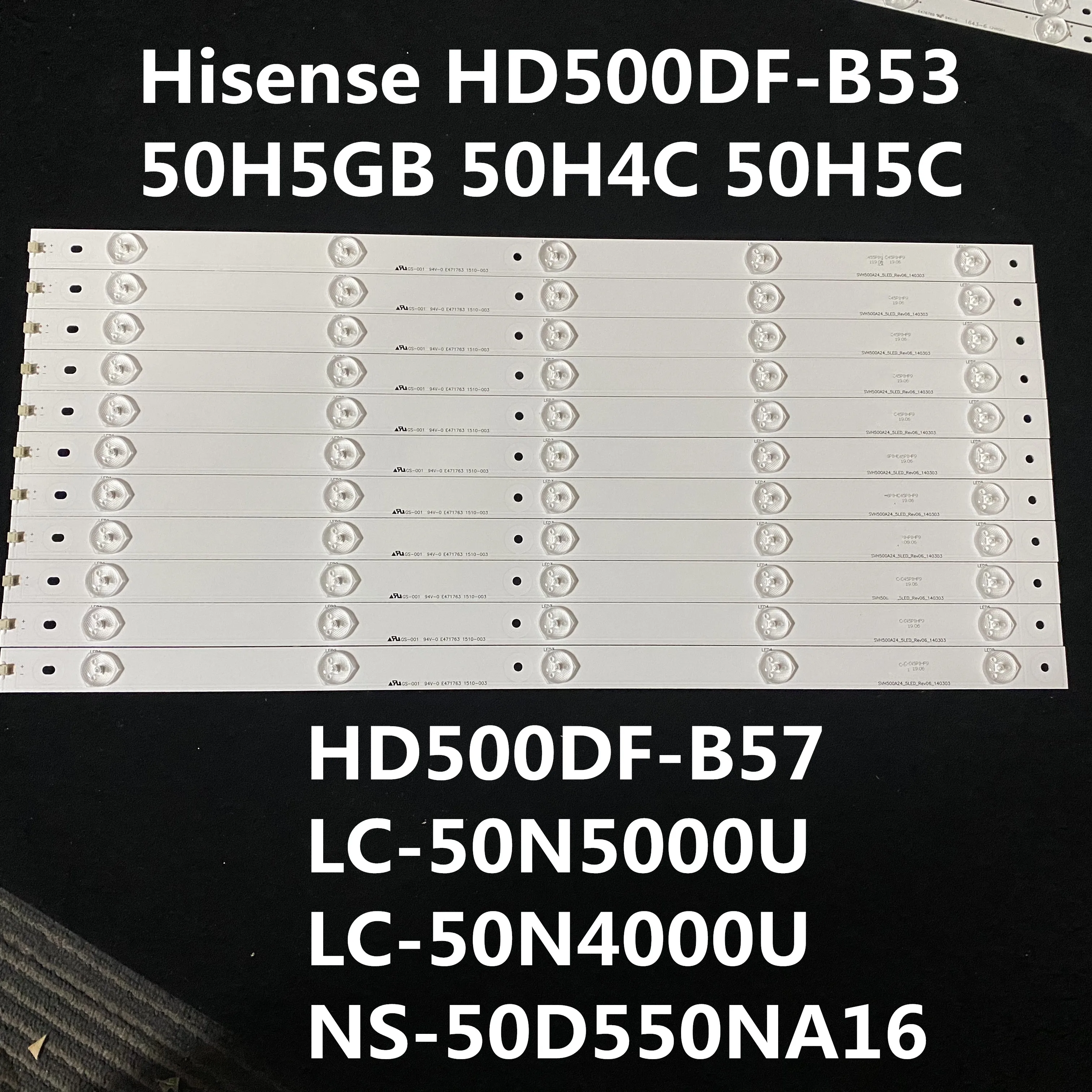 Новая светодиодная лента для подсветки Hisense 50 дюймов LED 50EC290N HD500DF B53 11X5 3030C 5S1P 1136043 1