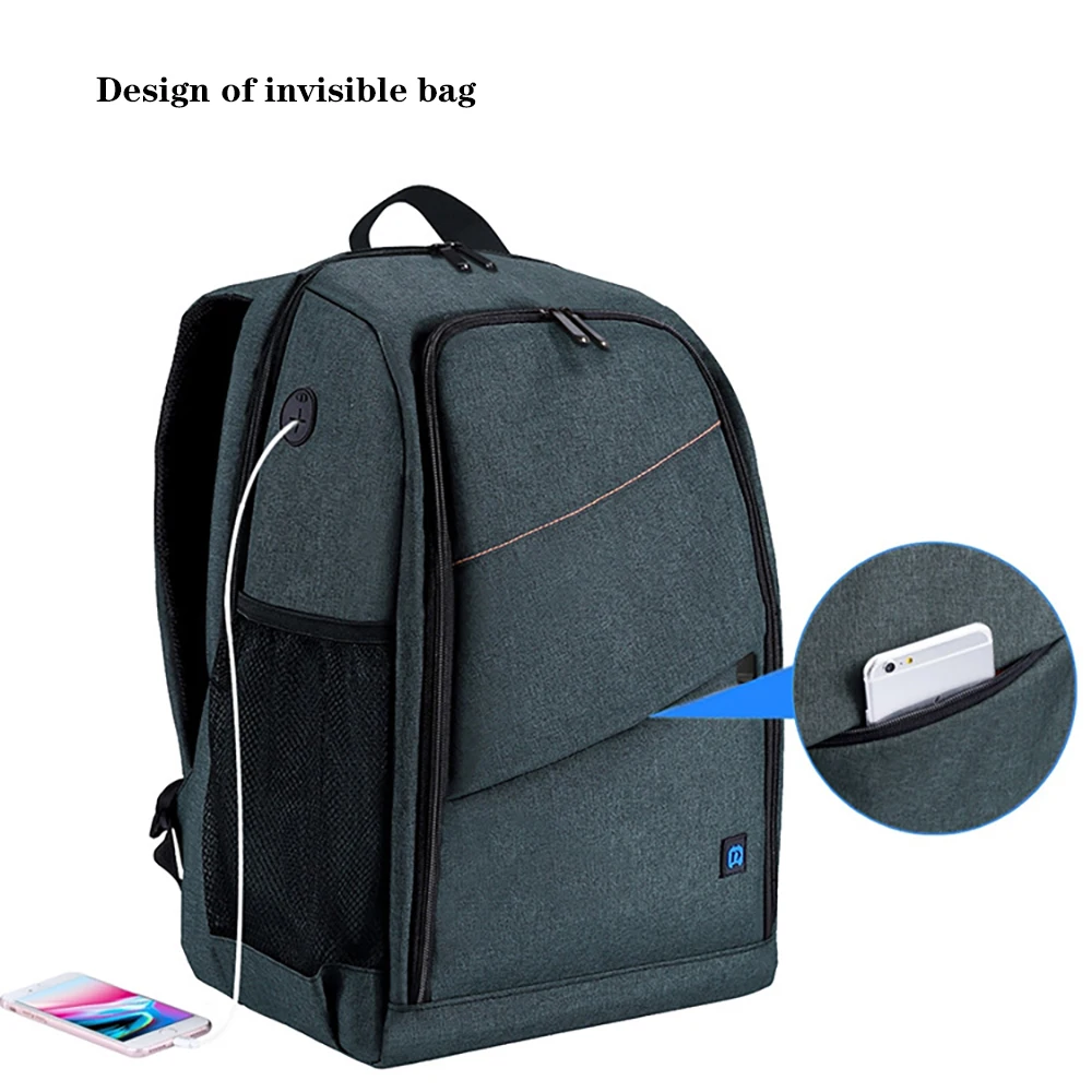 outdoor portable waterproof scratch proof dual shoulders backpack camera bag digital dslr photo video bag laptop backpack free global shipping