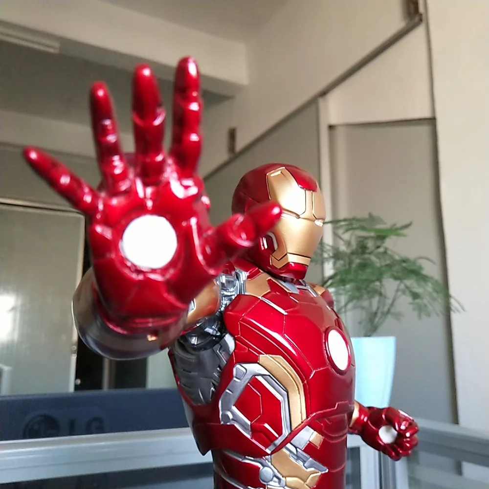 Marvel Мстители Ironman Mark 43 Смола Статуя PVC Фигурки игрушки 50см|Игровые фигурки и
