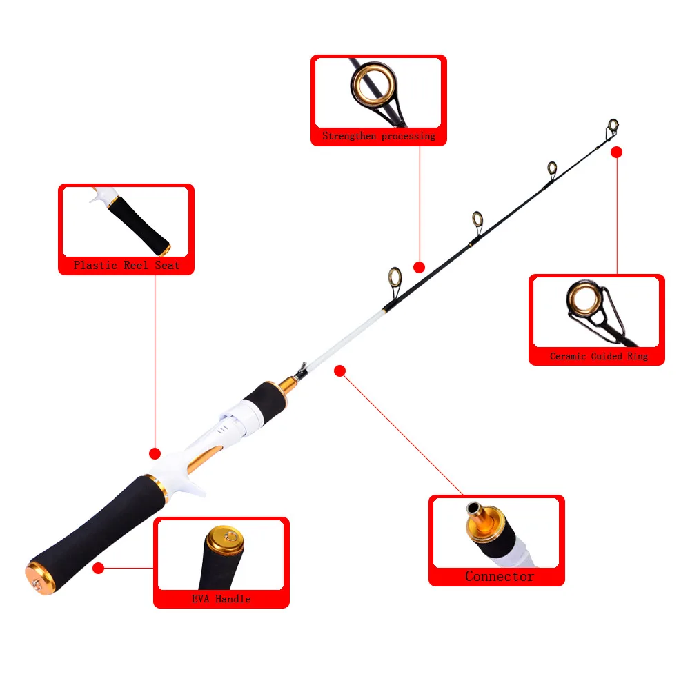Новый Удочка 60/70/80 см стекловолокно 86 г светильник рыболовной удочки | Спорт и