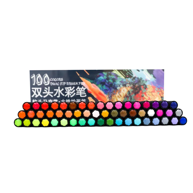 100 цветов водяные цветные маркеры для рисования набор профессиональных