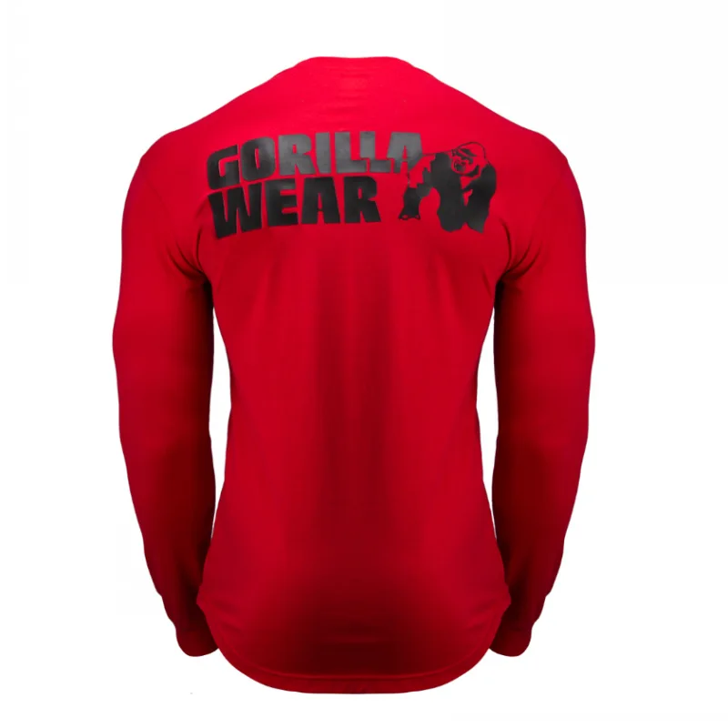 Повседневная хлопковая футболка с длинным рукавом Мужская облегающая для