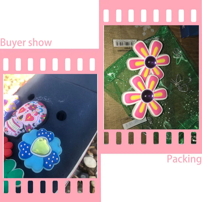 1 шт. высокая имитация ПВХ подвески для обуви Розовый Прекрасный КИТ бабочка