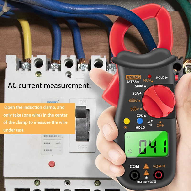 Цифровой мультиметр зажим высокоточный вольтметр с автоматическим диапазоном