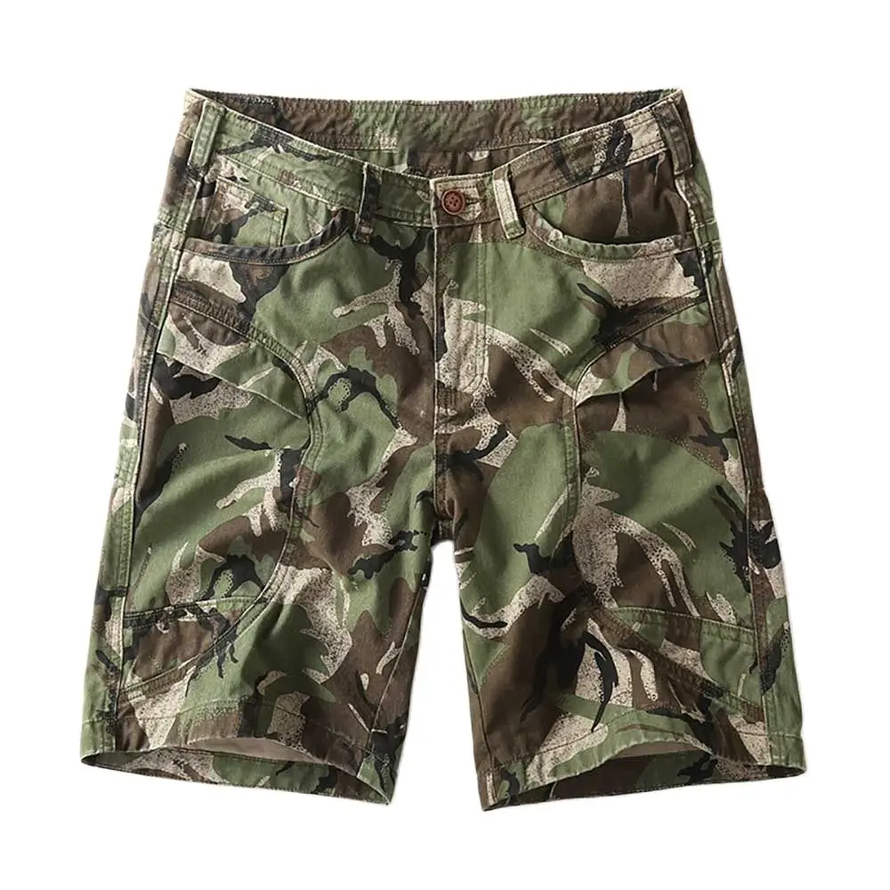 Goede Trendy Camouflage Cargo Shorts Mannen Casual Militaire Leger Stijl Boardshorts Street Fashion Tactische Shorts Man Kleding
