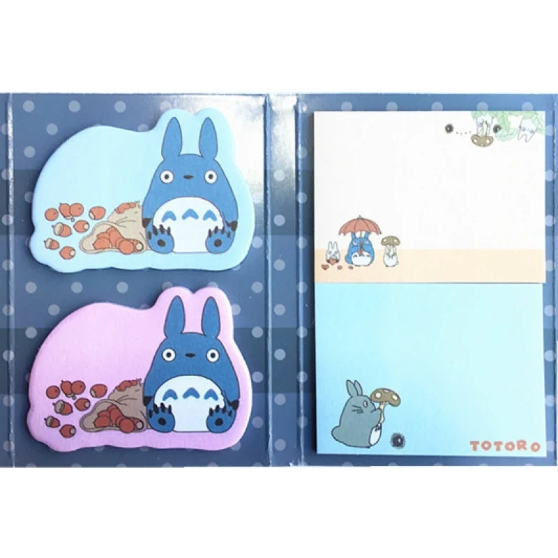 Kawaii Totoro 6 складывающихся записей записные книжки канцелярские принадлежности