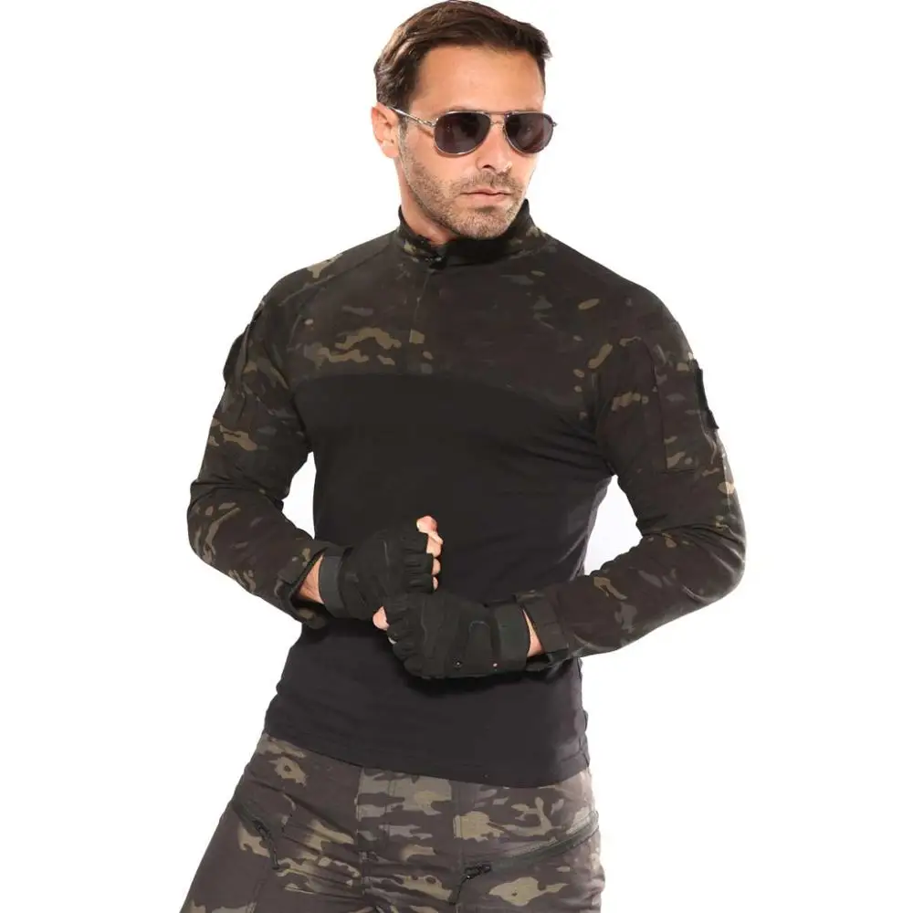 Камуфляжная рубашка с длинным рукавом хлопок + 5% спандекс цвет в ассортименте |