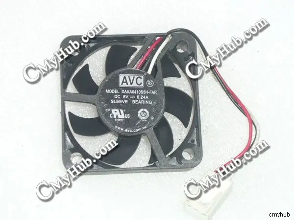 Для AVC DAKA0410S5H FAR DC5V 0.24A 4010 4CM 40mm 40x40x10mm 3pin охлаждающий вентилятор|Кулеры и системы