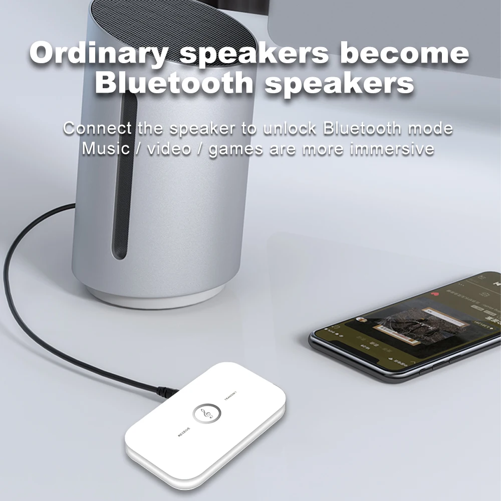 Kebidu обновленный Bluetooth 5 0 аудио передатчик приемник музыкальный ключ 3 мм AUX USB