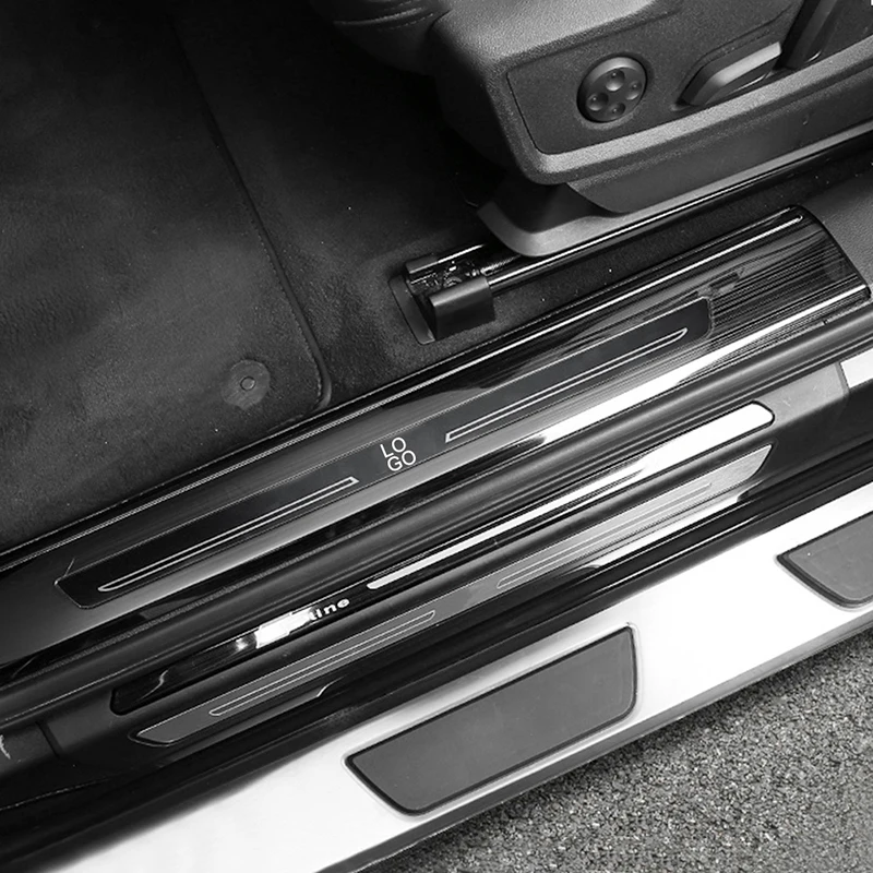 

Loyalty for Audi Q5L 2018 2019 Exterior Door Sill Scuff Plate Pad Threshold Guards Cover Stainless Black Titanium Auto Styling