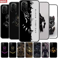 hd black panther phone case for xiaomi redmi poco f1 f2 f3 x3 pro m3 9c 10t lite nfc black cover silicone back prett mi 10 ultra
