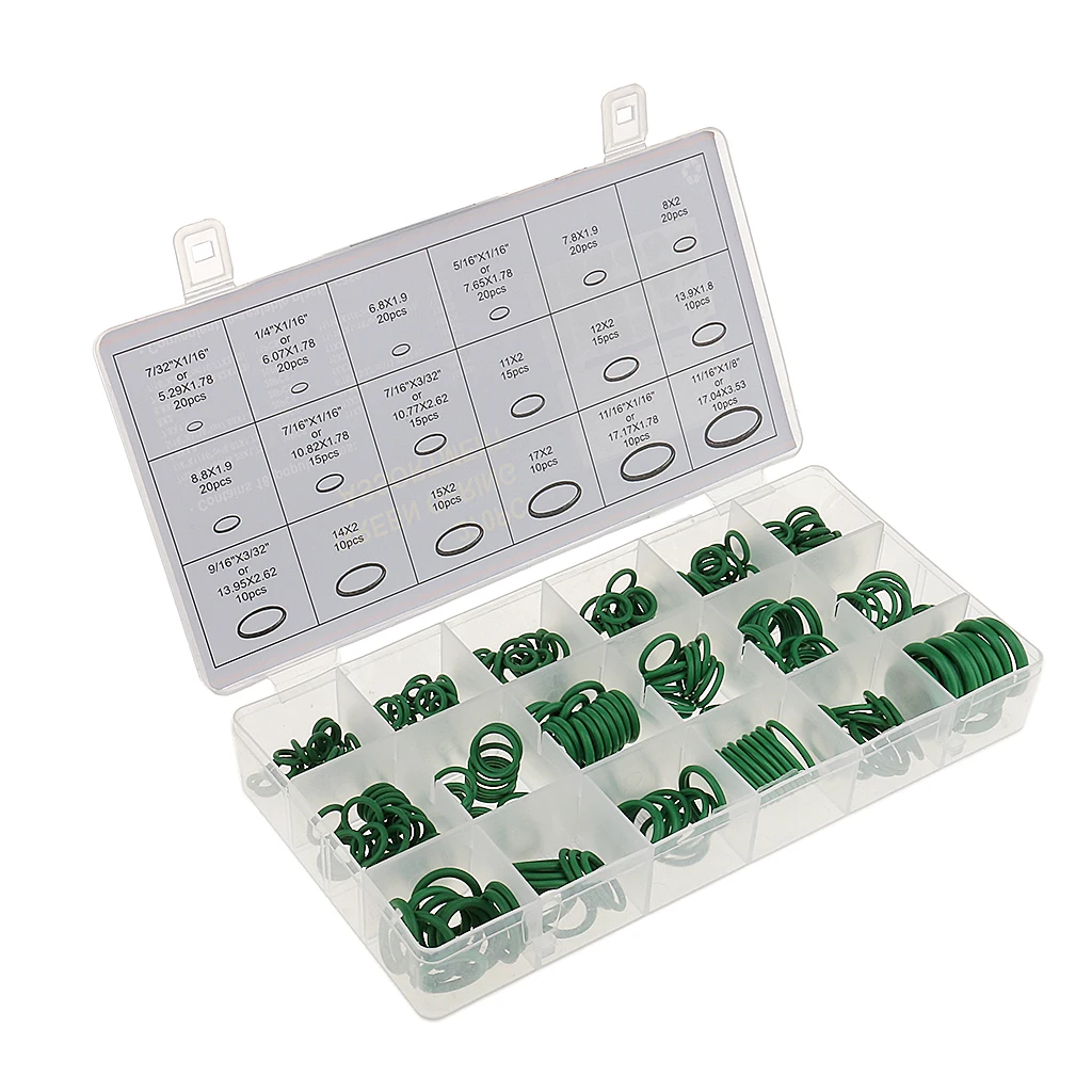 

270x Assortment Kit Car HNBR AC System Air Conditioning O Ring Seal Set Tool applications requiring higher resistance