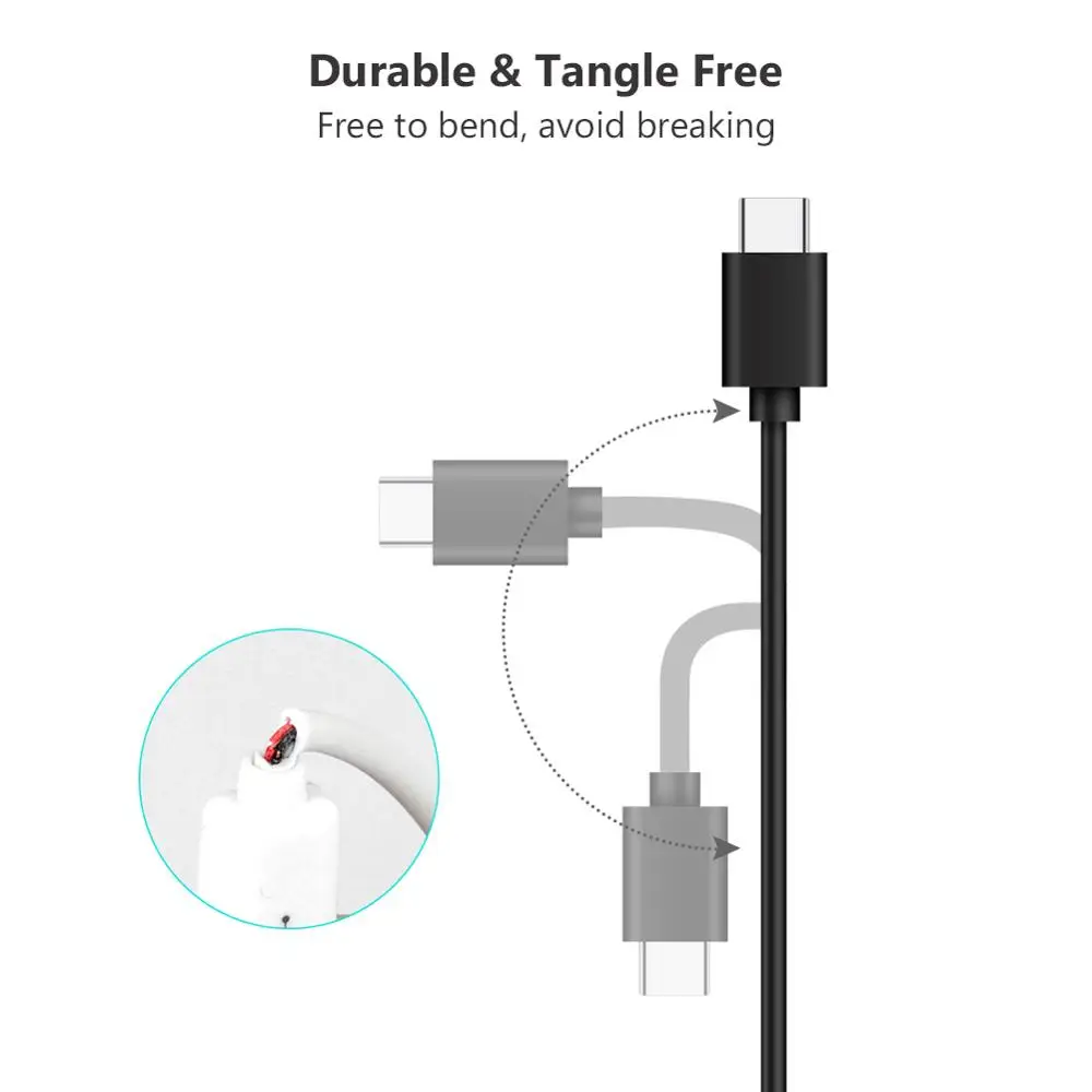 Кабель USB Type C для быстрой зарядки 3 А зарядное устройство телефона кабель