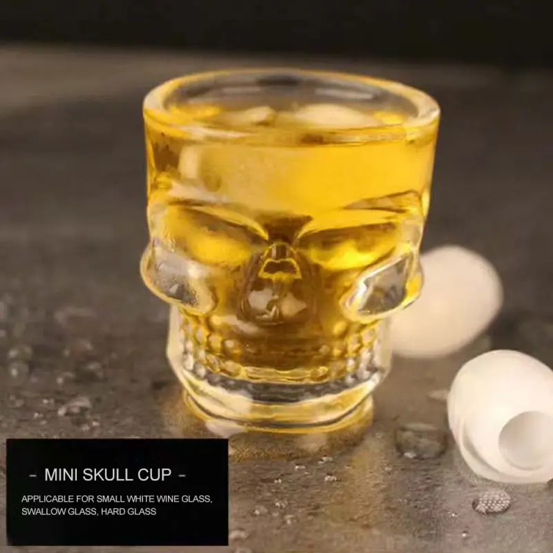 Кости Броня Воин череп предназначен для вина кружка стеклянной чашки Готический