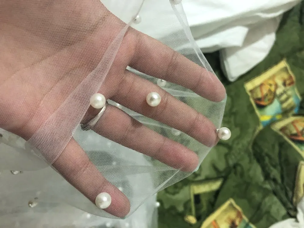 Горячая Распродажа белая/слоновая кость длиной 1 2 м свадебная Фата с расческой