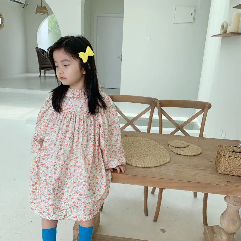 Mihkalev Toddler girls dresses spring 2021 autumn kids dress for long sleeve party tutu children clothing vestidos | Детская одежда и