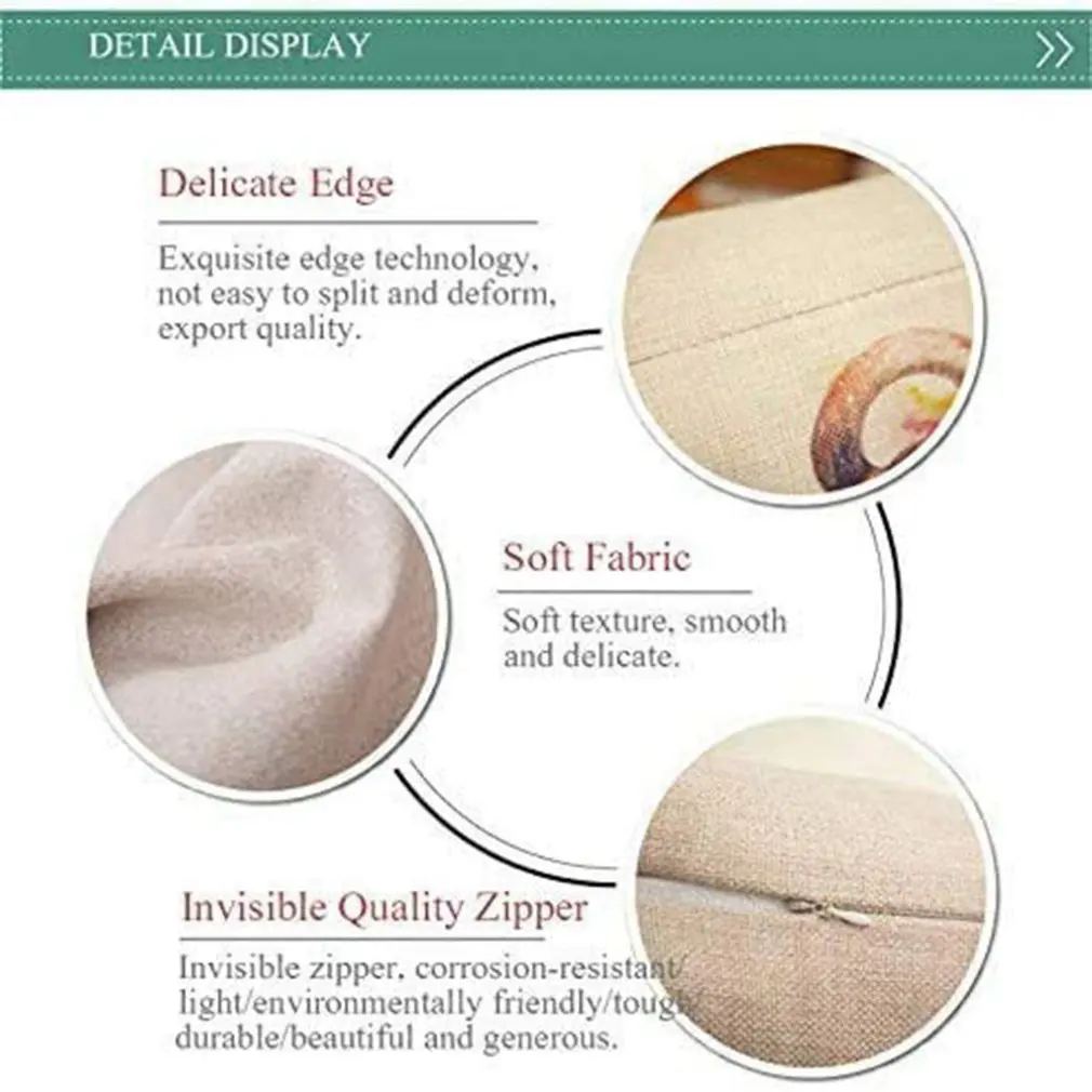 Рождественский чехол для подушки на диван Льняной Милый лось Наволочка Декоративная Красная 45х45 см.