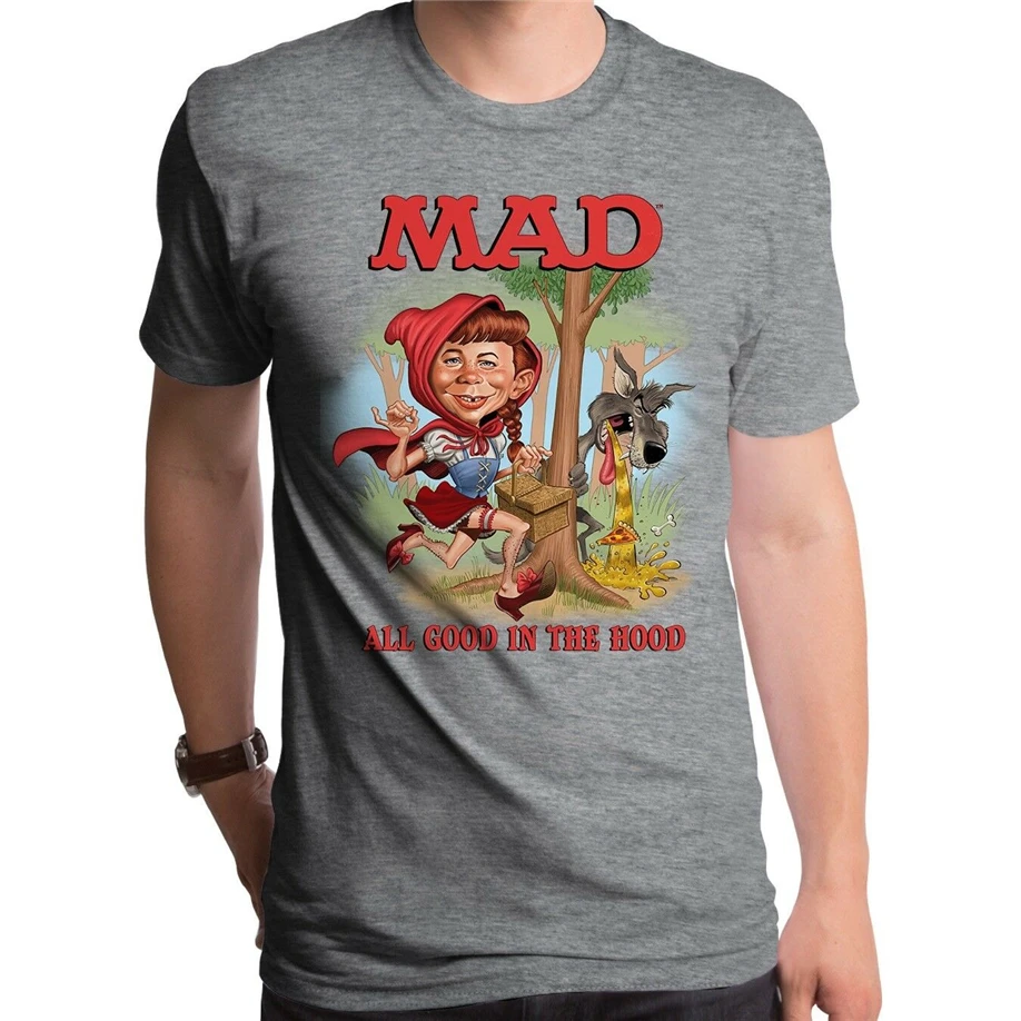 Новая аутентичная Mad Magazine Little Alfie Red Альфреда Ноймана для взрослых мягкая футболка