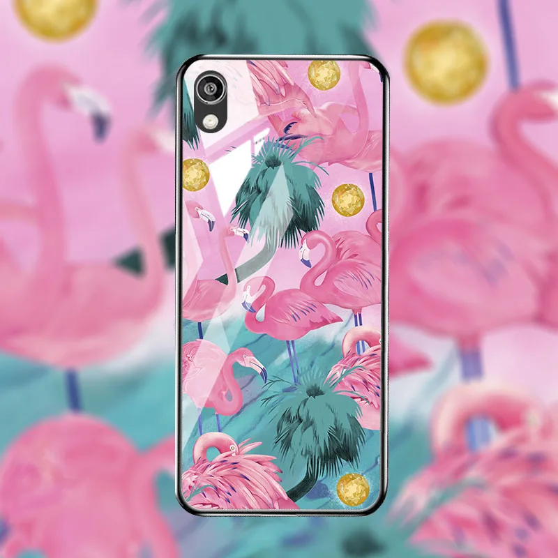 M072 Закаленное Стекло чехол для телефона для huawei Y5 Y6 PRO Y7 Y9 крышка Стекло чехол для huawei Y5 Y7 prime Y9 крышка - Цвет: M072