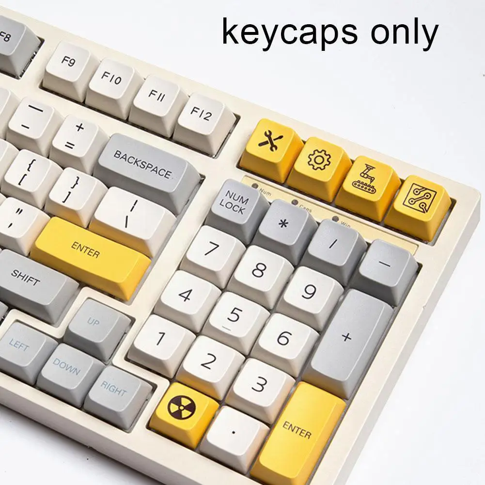 

Keycap MDA для тяжелой промышленности, набор клавишных колпачков для механических игровых клавиатур Gateron/Otemu/Kailh W9D9