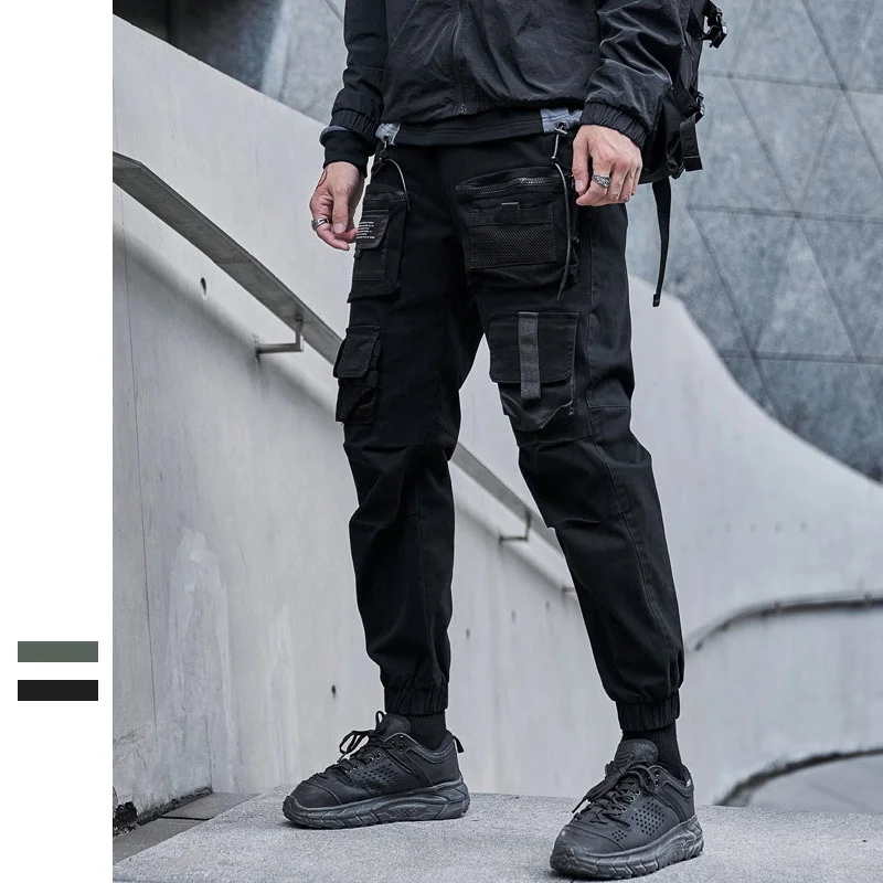 

Комбинезон мужской повседневный, брюки в стиле Хай-стрит, Функциональные штаны, японский тренд, осень/зима 2021