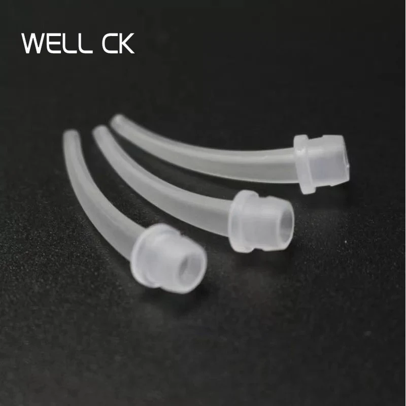 

100pcs/lot Dental Materials Intraoral Impression Mixing Tips Intraotal Syringe Transparent Mixer Head Dentist Products