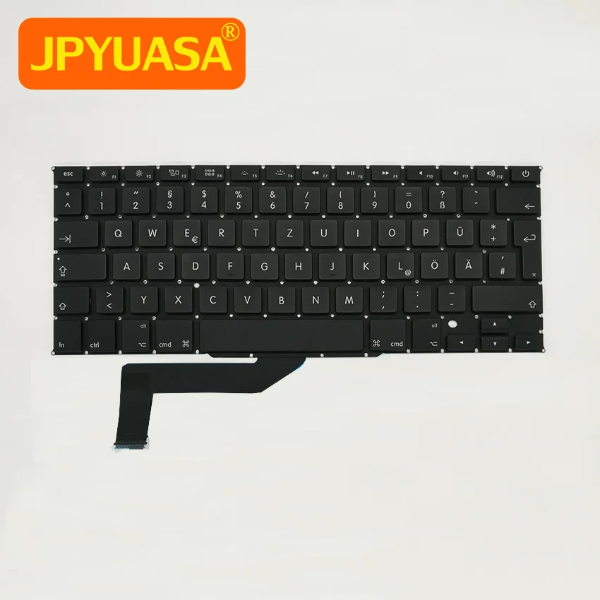 Новая немецкая клавиатура QWERTZ для MacBook Pro Retina 15 дюймов A1398 2012 2013 2014 2015