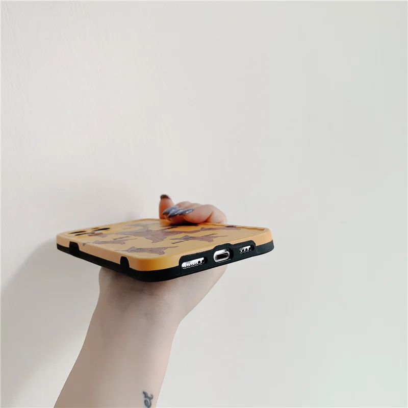 

Cute Sphinx cat print phone Case For iphone 12 12Pro Max 11 11Pro XR X XS Max 7 8 Plus SE2020 camera protective silicone cover