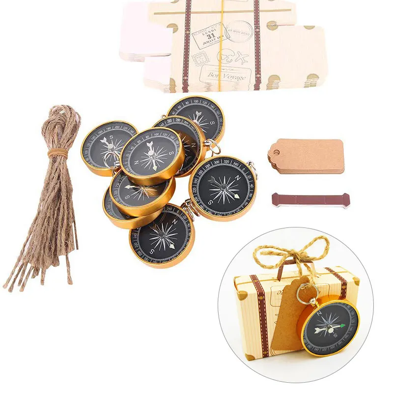 Благосклонности венчания коробки конфеты Karft Бумага подарок Коробки компас с