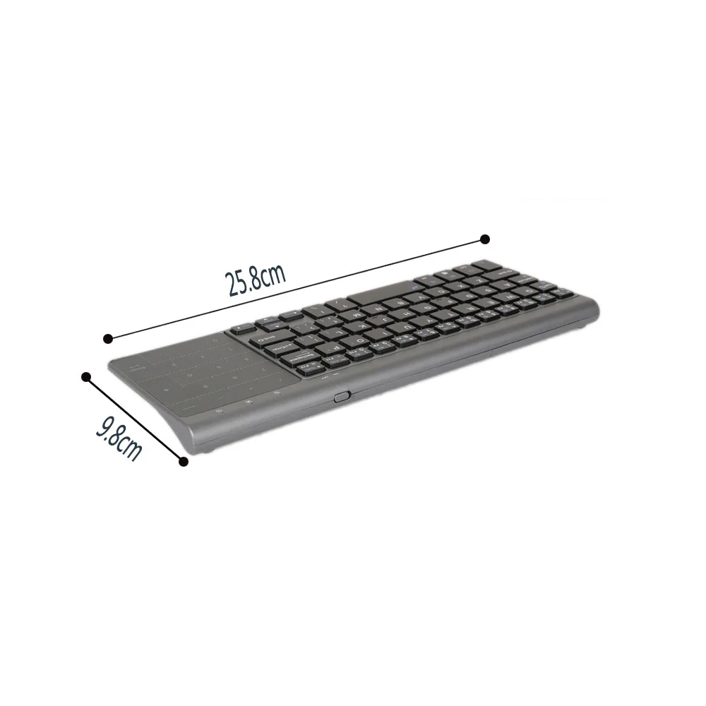 Для Windows PC Mac беспроводная клавиатура 2 4G HTPC русский Macbook Bluetooth с тачпадом Usb