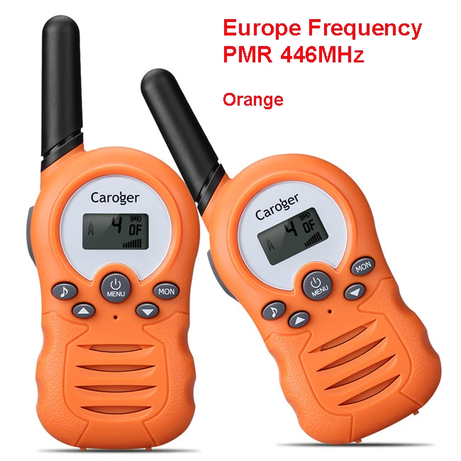 EU orange Caroger 2 шт рации 22/8 канал 462/467/446 MHZ двухстороннее радио 3300 метров/2 милей диапазон ручного переговорного камуфляж - Цвет: EU orange