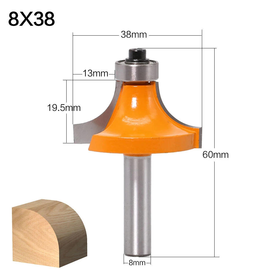 

Фрезы RCT для дерева 8 мм, 2-х зубые