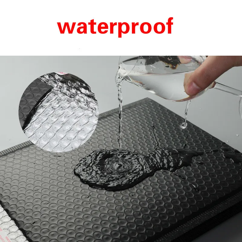 Black Poly Bubble Mailer Envelopes Padded Mailing Bag Self Sealing Packaging Gift Wrap Storage 50pcs Usable Space 20x28+4cm |