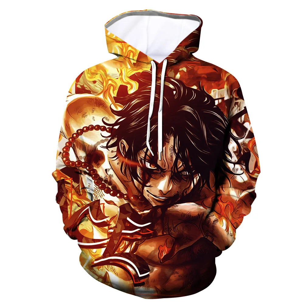 

One Piece Anime Hoodie Sweatshirt Men Women Wool 3D Hoodie Pullover Street Jacket Overcoat Clothes A1Z2