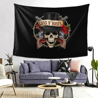 american guns nroses hard rock band tapestry beach towel decoration family living room background wall tapestry 80x60 inches