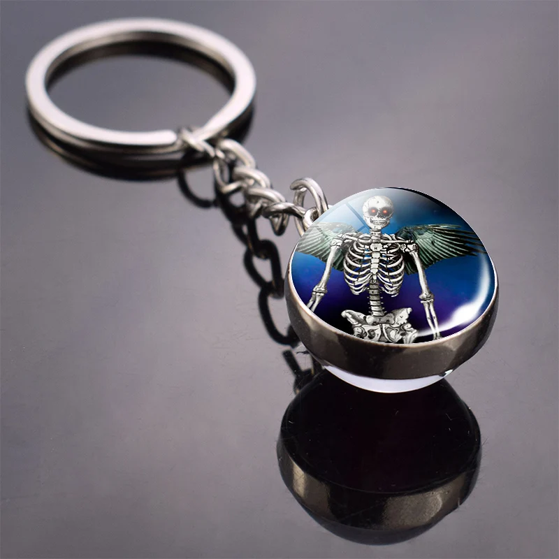 Halloween Pumpkin Pattern Keychain Pendant Keyring Jewelry Trick or Treat | Украшения и аксессуары