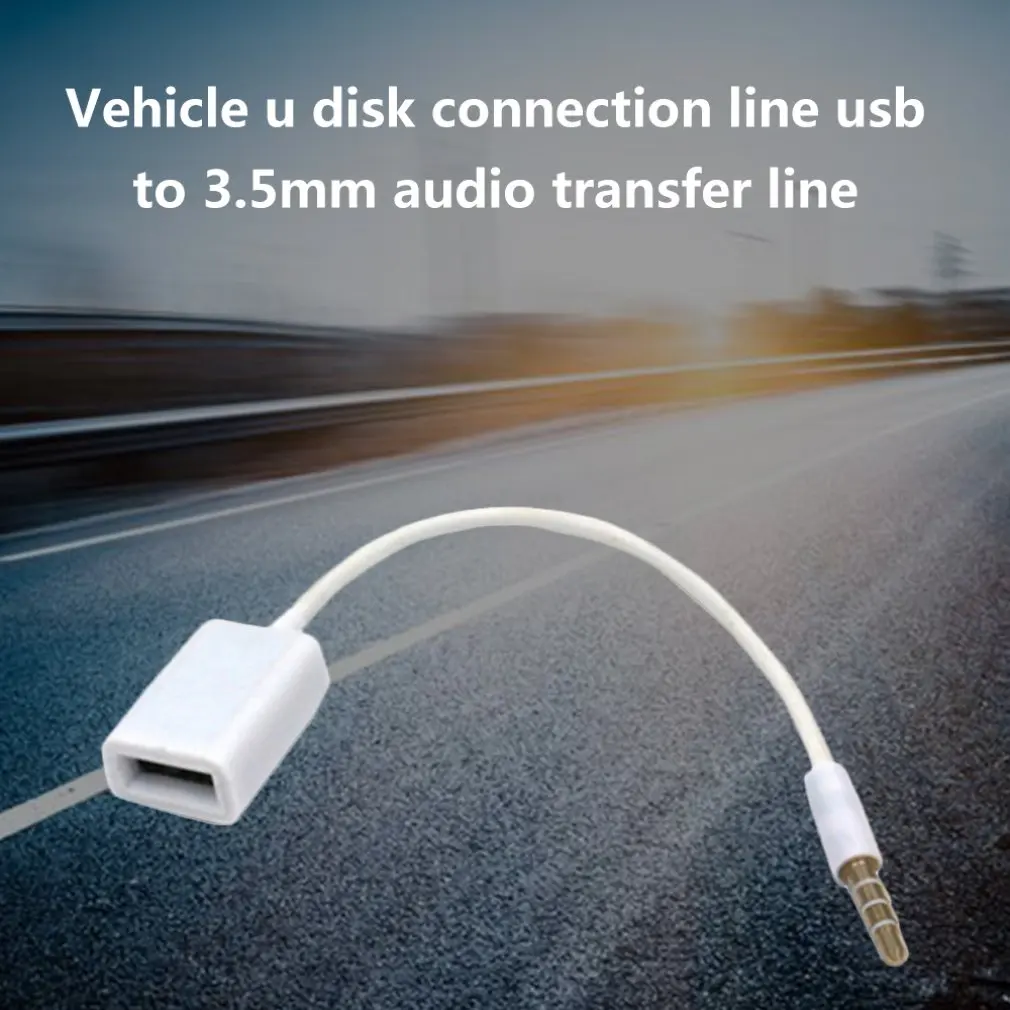 Портативный AUX к USB 3 5 мм штекер Aux аудио разъем 2 0 Женский кабель конвертер шнур