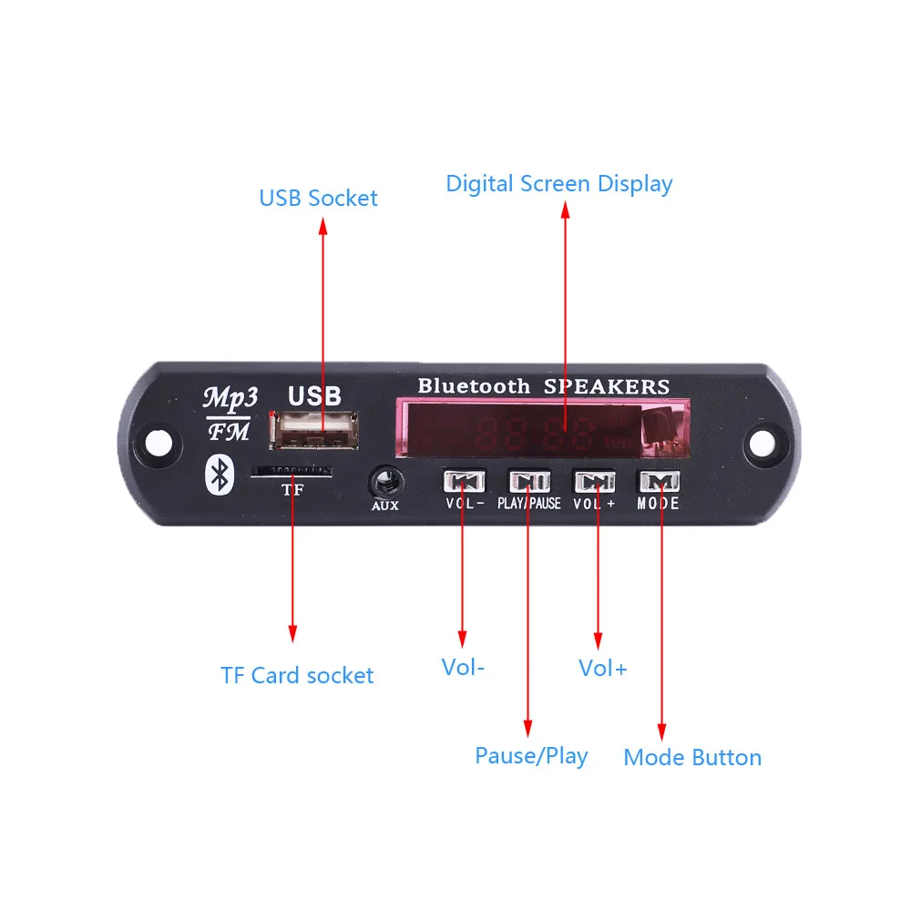 DC 12 В WAV + WMA MP3 декодер Bluetooth аудио без потерь усилитель звука пульт