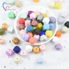 Бусины силиконовые шестигранные, 14 мм, 10 шт.