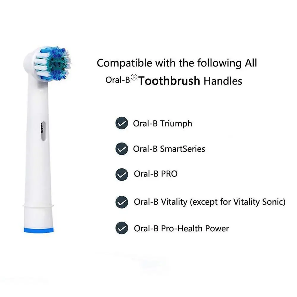 16xReplacement насадки для зубной щетки Oral-B Электрический Зубная щётка подходит