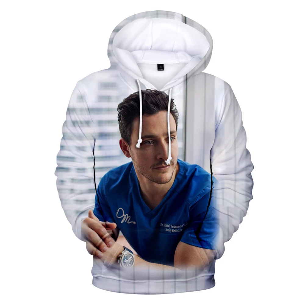 

Mikhail Varshavski Casual Hoodie Sweatshirt Spring Autumn Male Trend Casual Harajuku Streetwear Hip Hop Long Sleeve