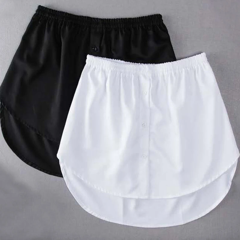 

Women Fake Shirt Tail Blouse Hem Skirt Sweater Extender Detachable Underskirt A-Line Underskirt DIY Women Garments Accessories