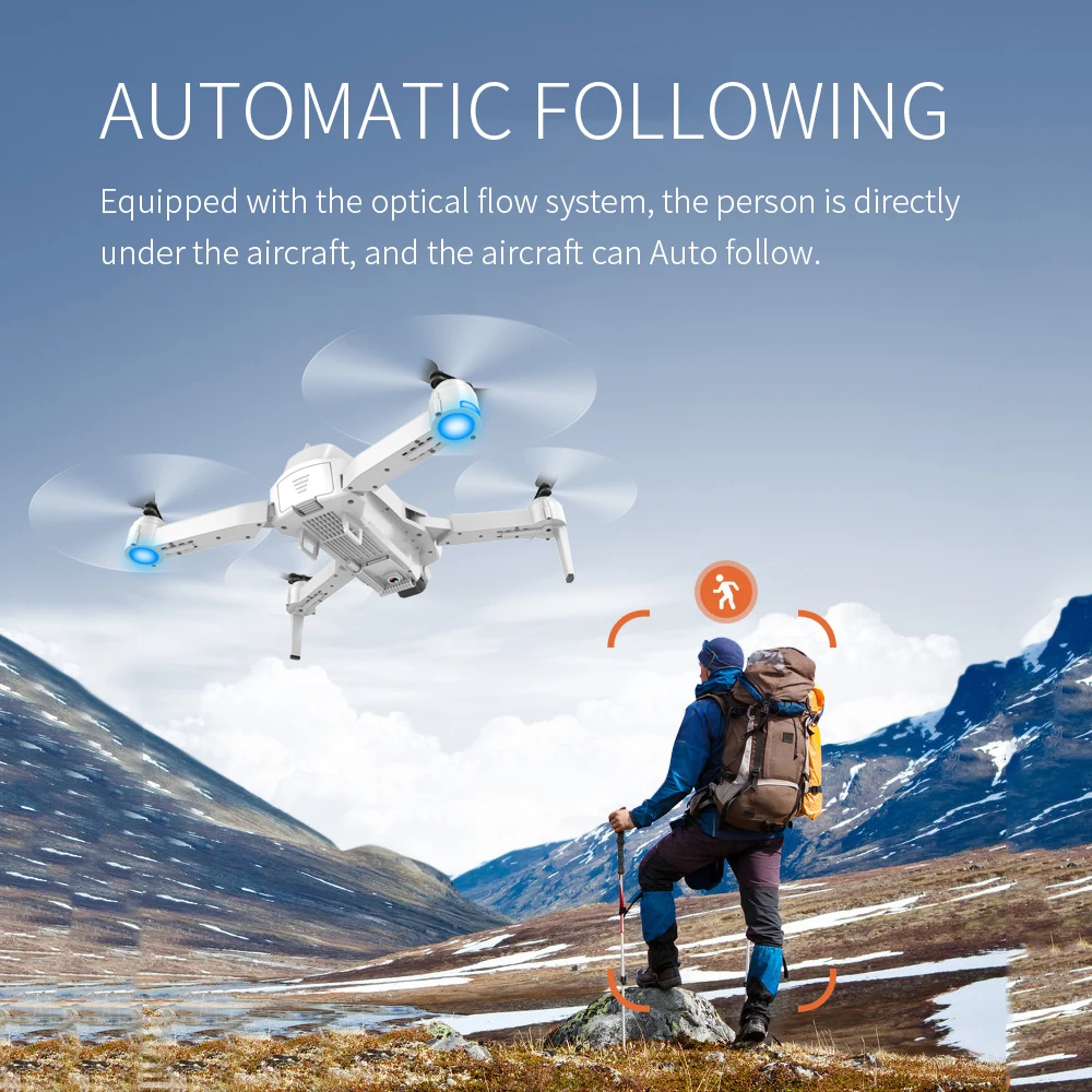 2020 новый s162 дрон gps 4k hd 1080p 5g wi fi fpv quadcopter полета 20