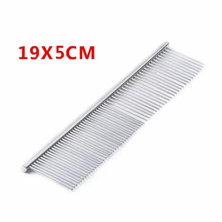 

Medium 19X4CM Pet Comb Stainless Steel Cat And Dog Beauty