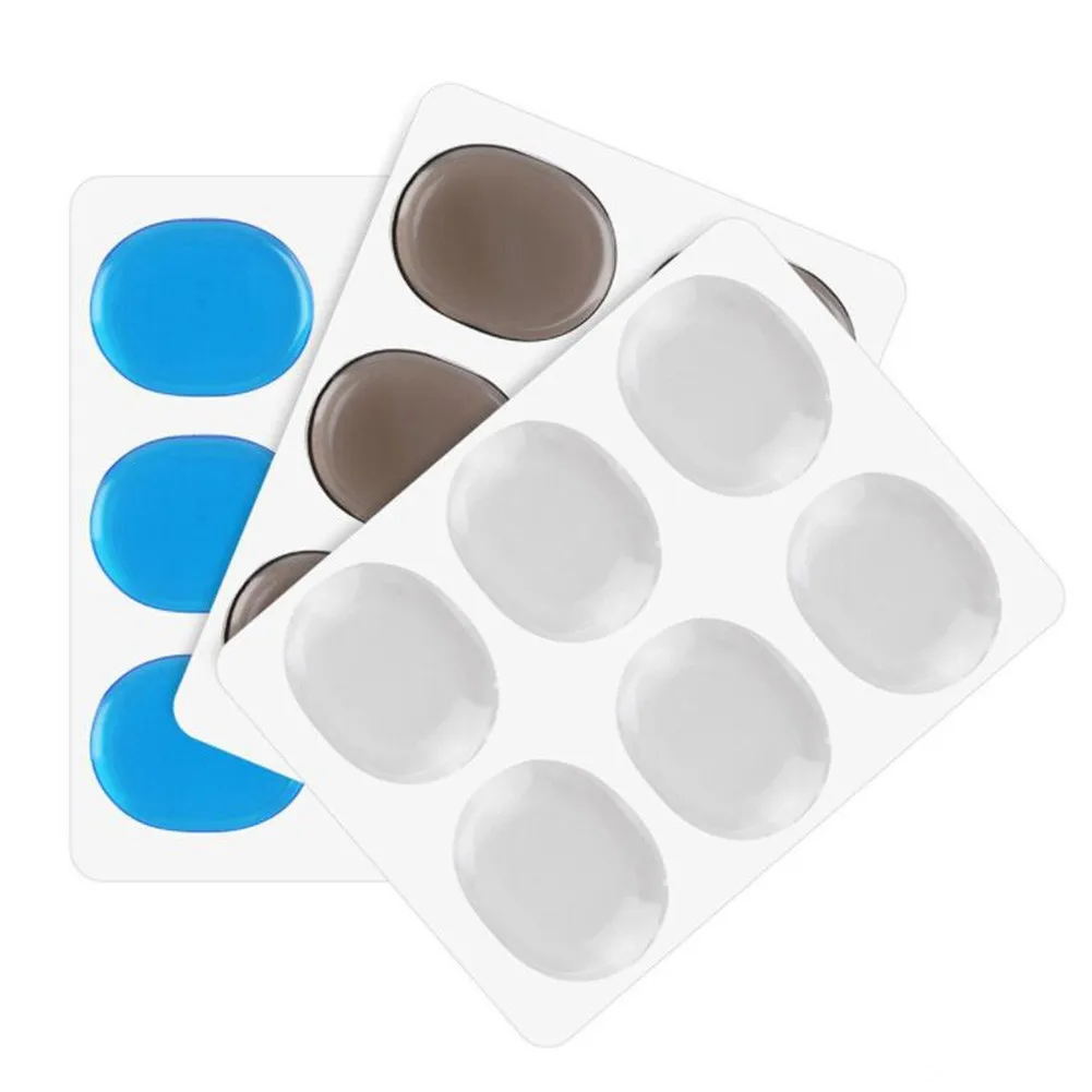 

6 Pcs/set Drum Kit Mute Pad Drum Damping Gel Pad Drum Muffler Mute Non-toxic Soft Percussion Instrument Accessories