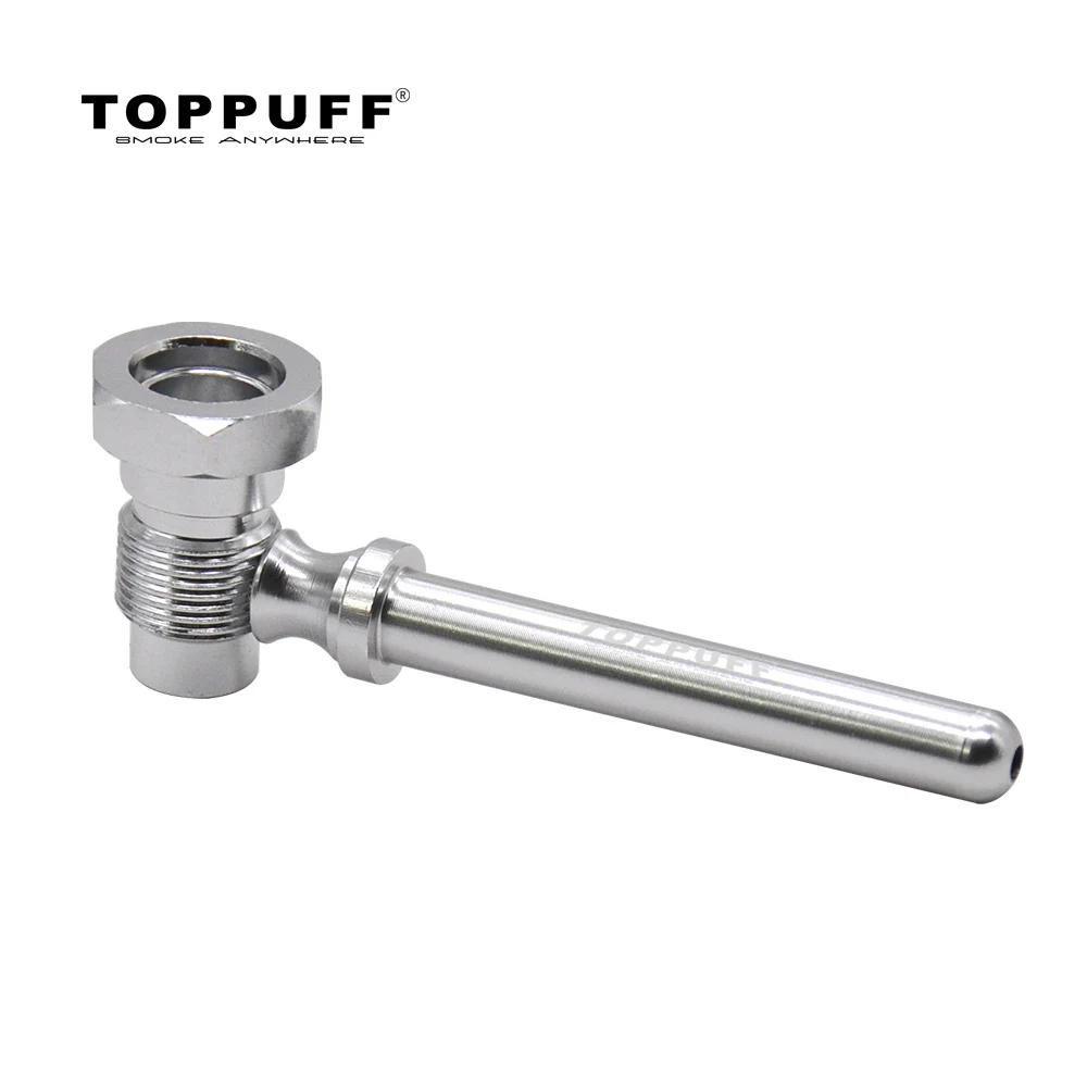 HORNET курительная травяная труба болты форма Алюминий 83 мм с металлической чашей