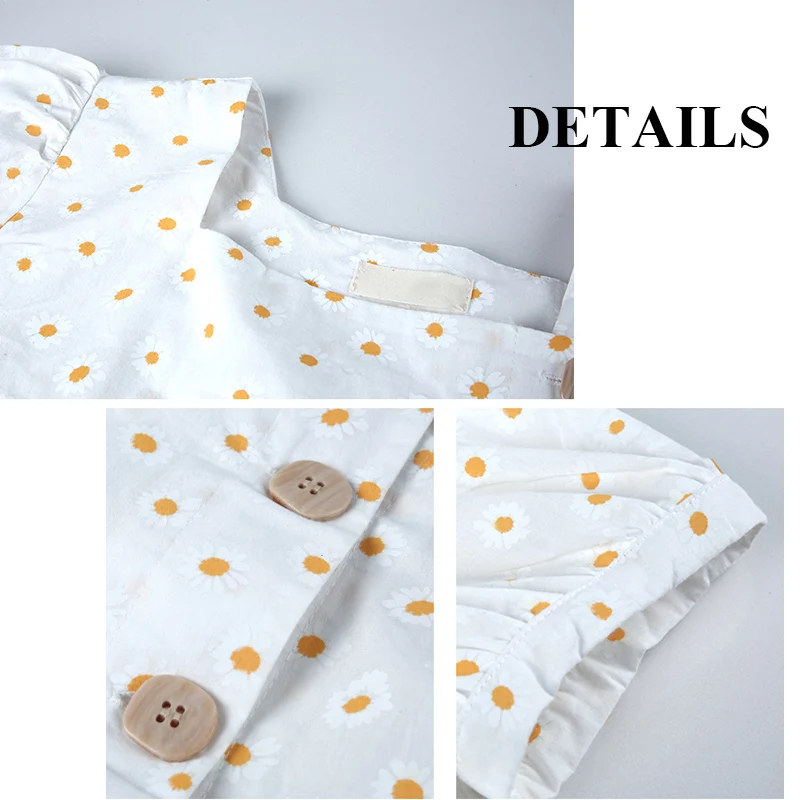 

Blouses Women Harajuku Floral Stylish Crop Top Shirts Holiday Cute Girl Preppy Student Streetwear Loose Popular Casual Clothing
