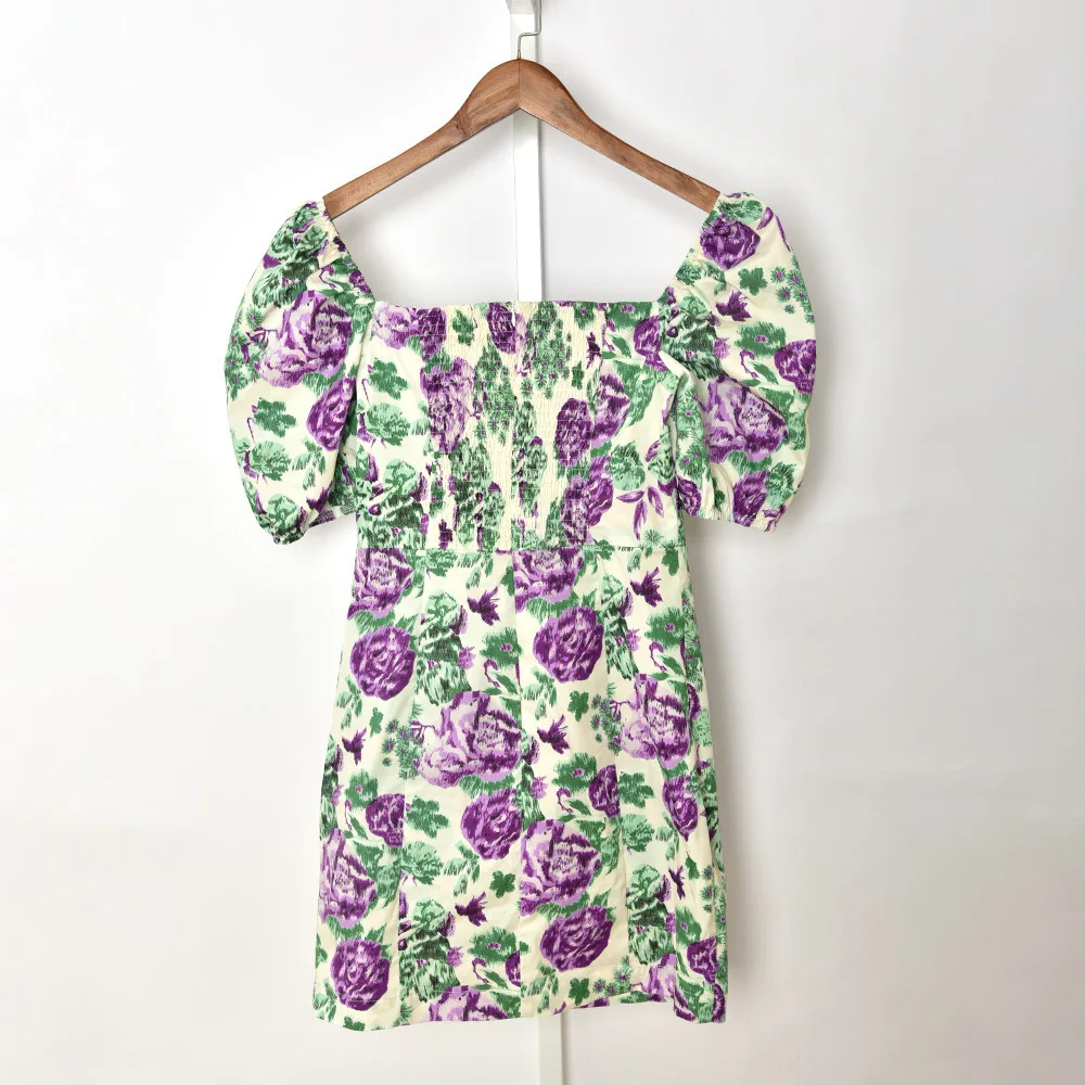 

Women Dress 2021 Spring and Summer New Simple Style Printed Ladies Dress