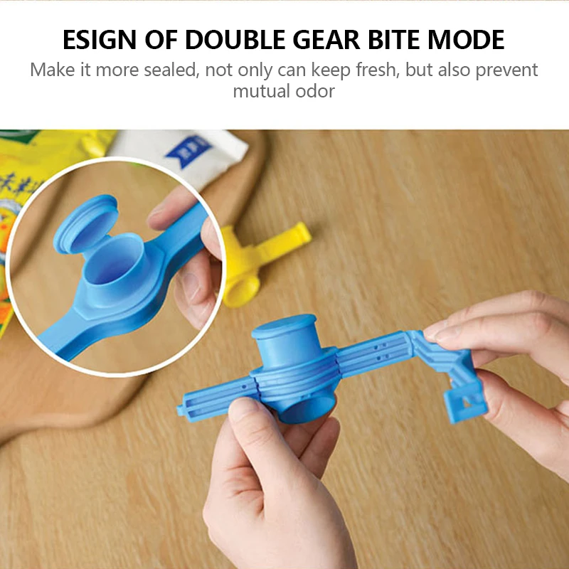 

Portable Kitchen Storage Food Snack Seal Sealing Bag Clips Discharge Nozzle Sealer Clamp Moisture-proof Kitchen Accessories