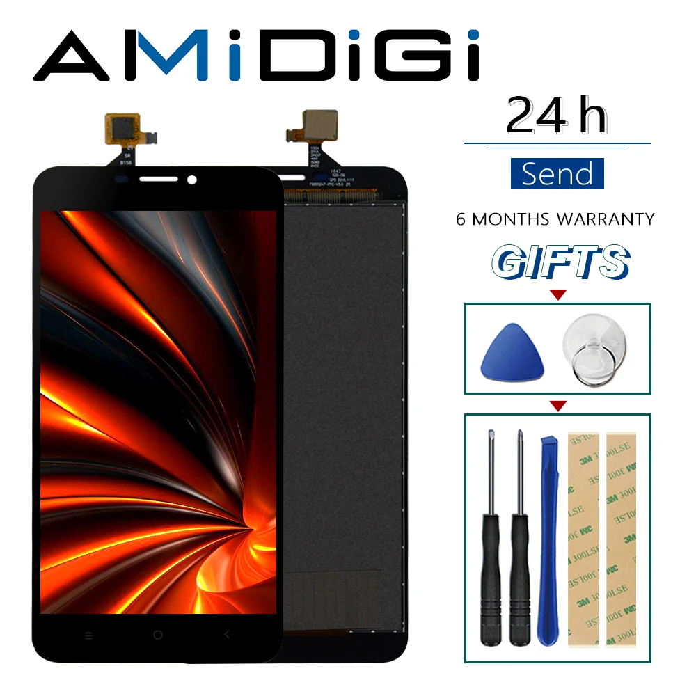 Для 5 5-дюймового ЖК-дисплея Oukitel U20 Plus + кодирующий преобразователь сенсорного